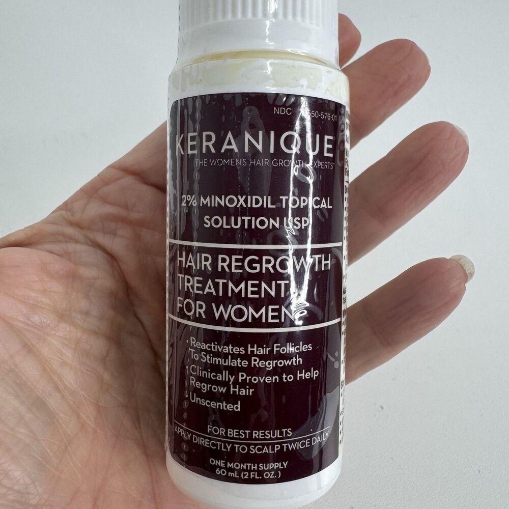 Keranique Hair Regrowth Treatment 2% Minoxidil 4x60ml New Sealed Exp 01/21